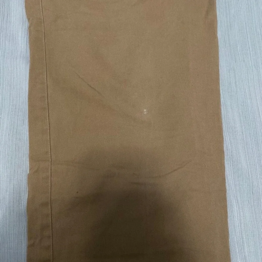 Vintage Polo Ralph Lauren Stretch Custom Fit Tan Chino Trouser Pants Mens 36x32